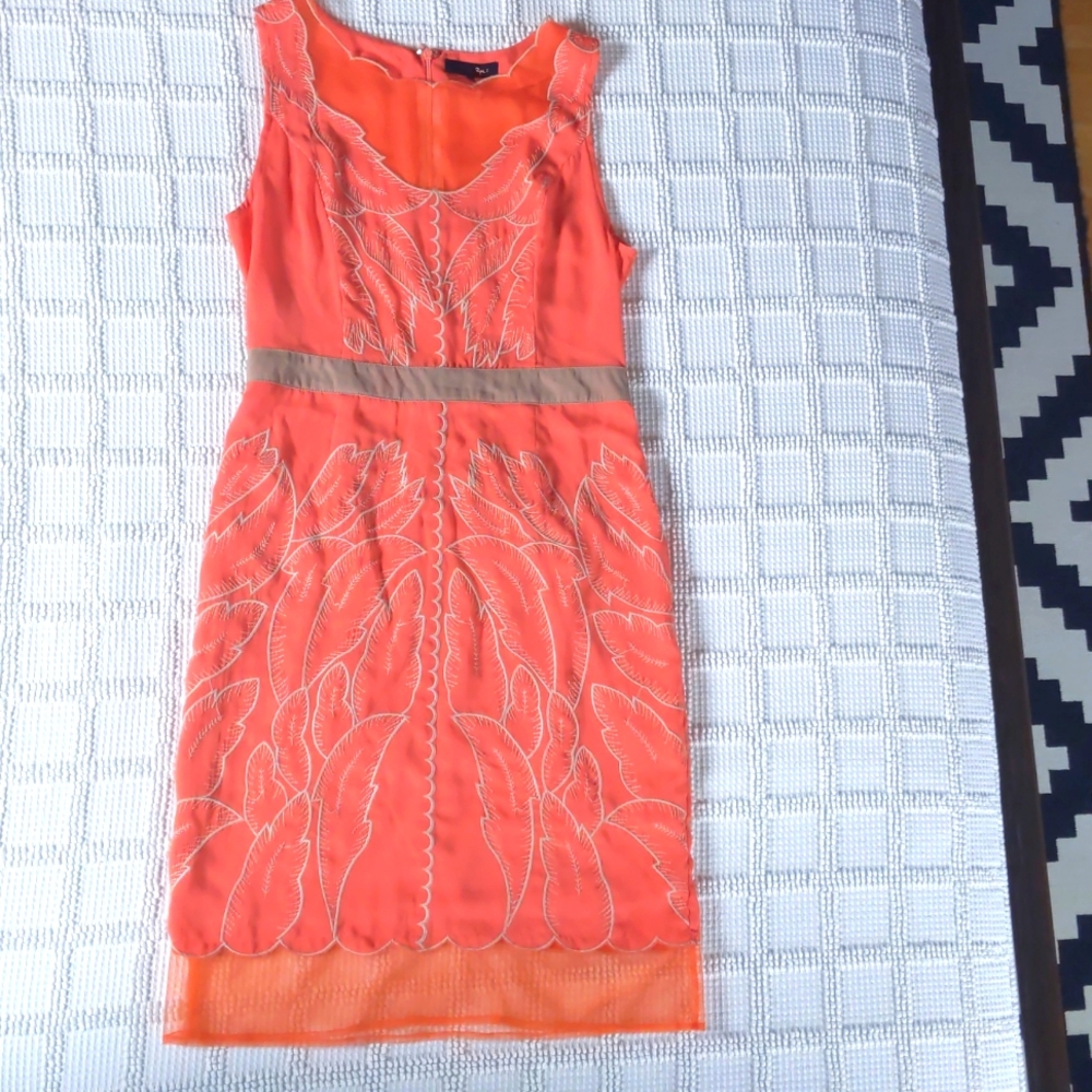 Ryu Coral lined sleeveless dress with mesh panels